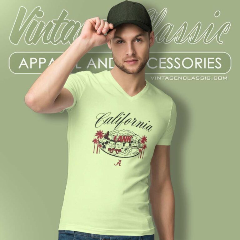 Jalen Milroe Lank Shirt California Alabama V Neck TShirt Jalen Milroe Lank Shirt California Alabama V Neck TShirt