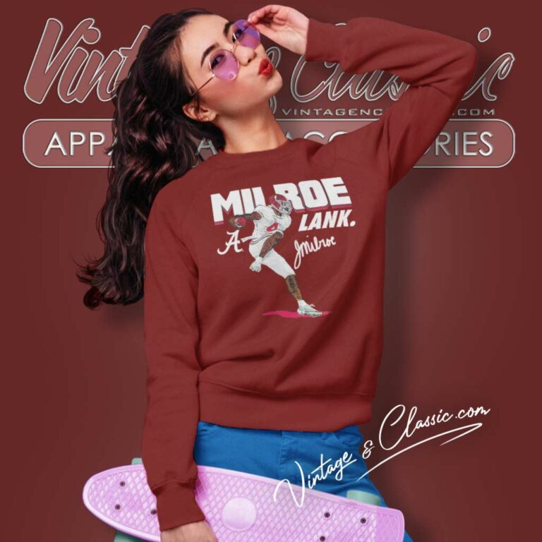 Jalen Milroe Shirt Lank Alabama Logo Sweatshirt Jalen Milroe Shirt Lank Alabama Logo Sweatshirt