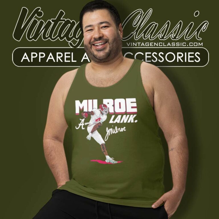 Jalen Milroe Shirt Lank Alabama Logo Tank Top Racerback Jalen Milroe Shirt Lank Alabama Logo Tank Top Racerback