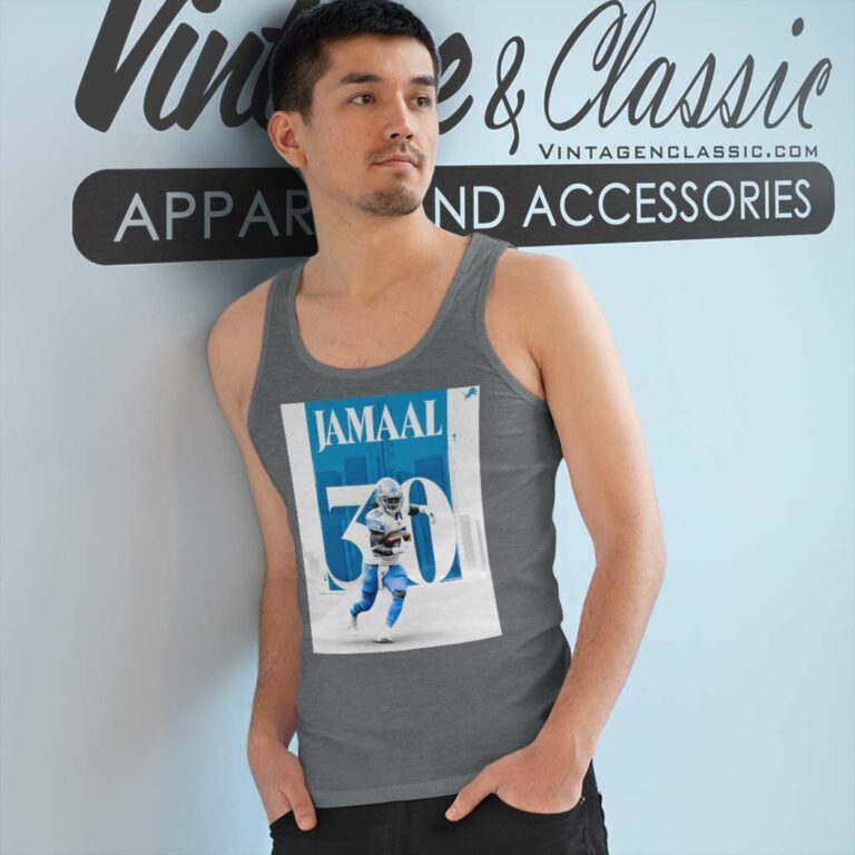 Jamaal Williams Detroit Lions Nfl Football Poster Tank Top Racerback Jamaal Williams Detroit Lions Nfl Football Poster Tank Top Racerback