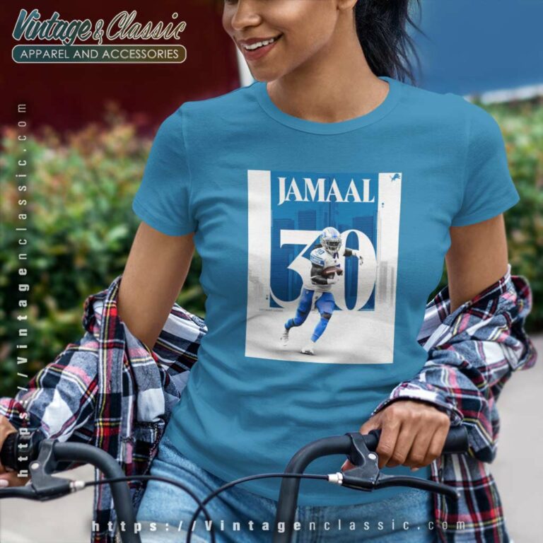 Jamaal Williams Detroit Lions Nfl Football Poster Women TShirt Jamaal Williams Detroit Lions Nfl Football Poster Women TShirt
