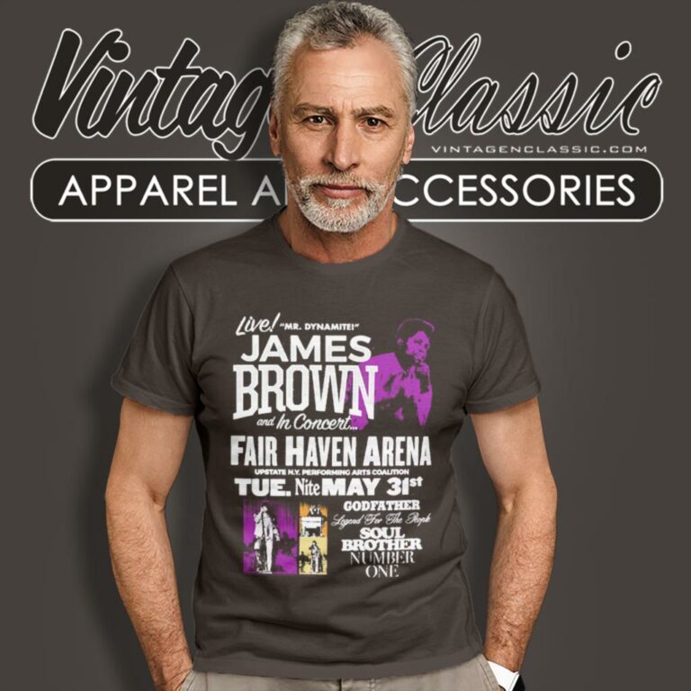James Brown Live Mr Dynamite In Fairhaven Arena T Shirt James Brown Live Mr Dynamite In Fairhaven Arena T Shirt