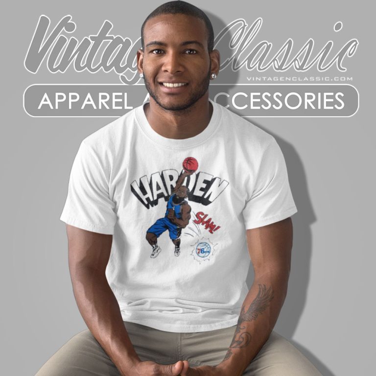 James Harden Slam Philadelphia 76ers T Shirt James Harden Slam Philadelphia 76ers T Shirt