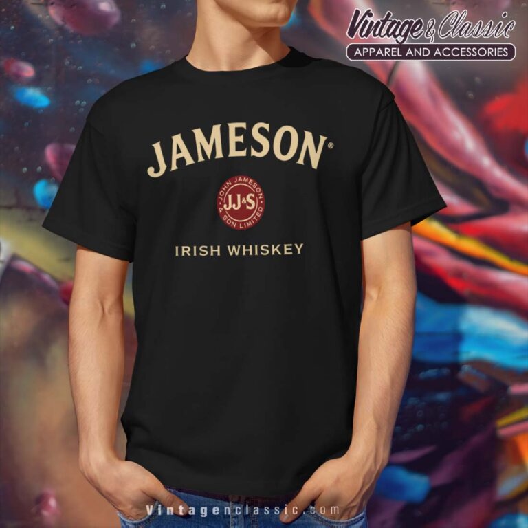 Jameson Irish Whiskey Logo Black T Shirt Jameson Irish Whiskey Logo Black T Shirt