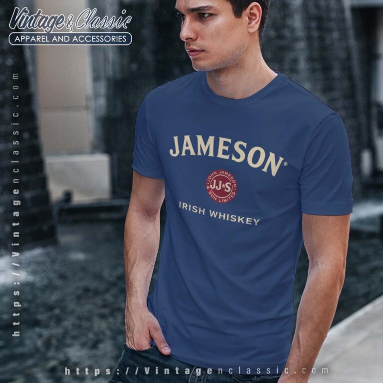 Jameson Irish Whiskey Logo Navy T Shirt Jameson Irish Whiskey Logo Navy T Shirt