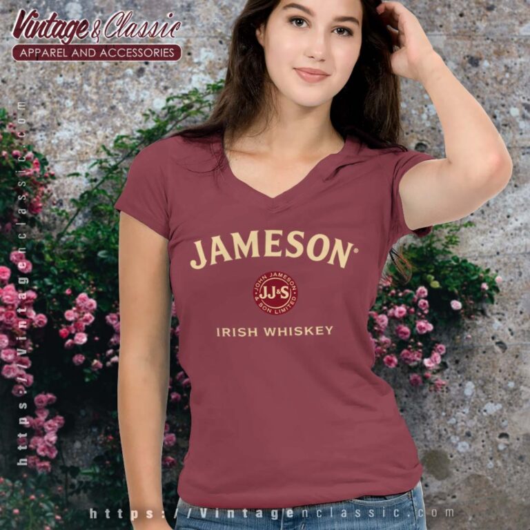 Jameson Irish Whiskey Logo V Neck Jameson Irish Whiskey Logo V Neck