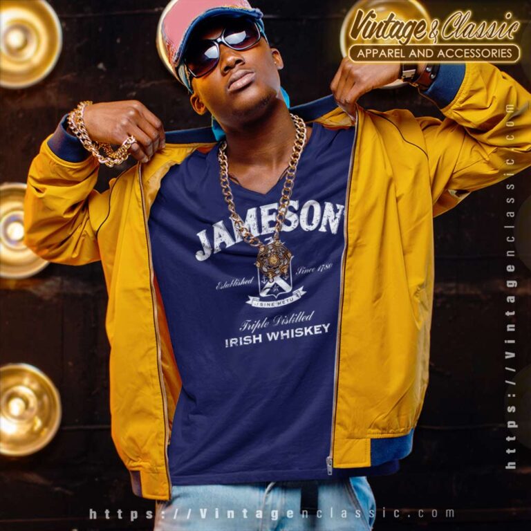 Jameson Irish Whiskey Retro V Neck TShirt Jameson Irish Whiskey Retro V Neck TShirt