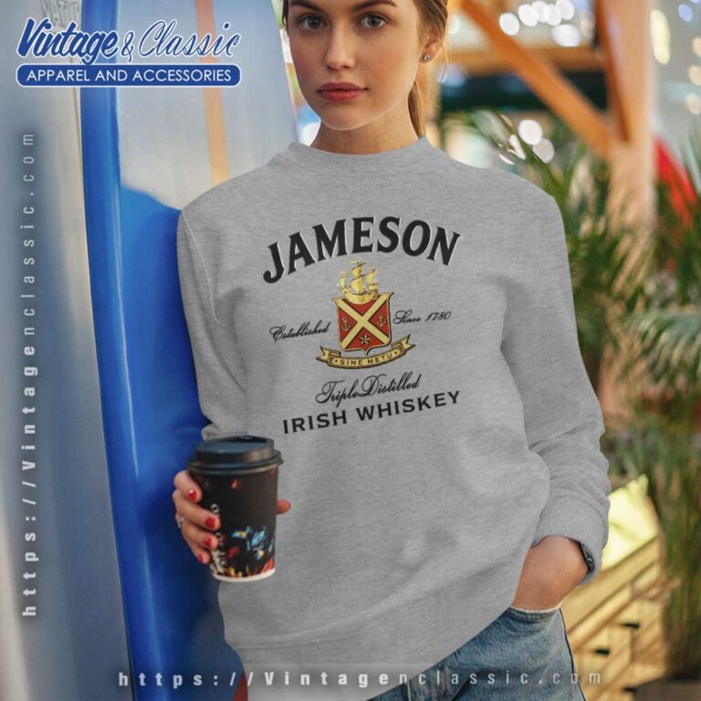 Jameson Irish Whiskey Triple Distilled Sweatshirt Jameson Irish Whiskey Triple Distilled Sweatshirt