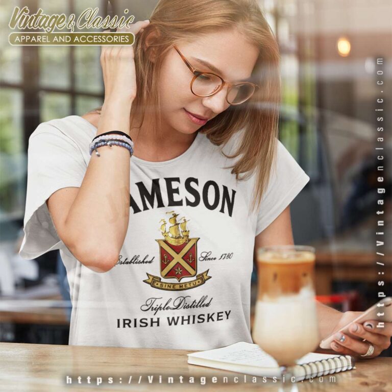 Jameson Irish Whiskey Triple Distilled Women TShirt Jameson Irish Whiskey Triple Distilled Women TShirt