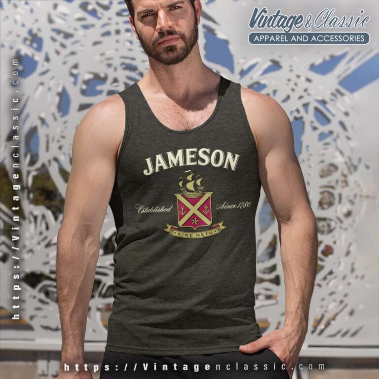 Jameson Whiskey Sine Metu Tank Top Racerback Jameson Whiskey Sine Metu Tank Top Racerback