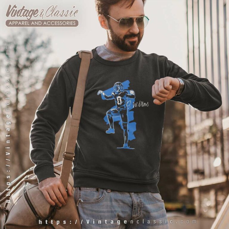 Jameson Williams The Crane Detroit Lions Signature Sweatshirt Jameson Williams The Crane Detroit Lions Signature Sweatshirt