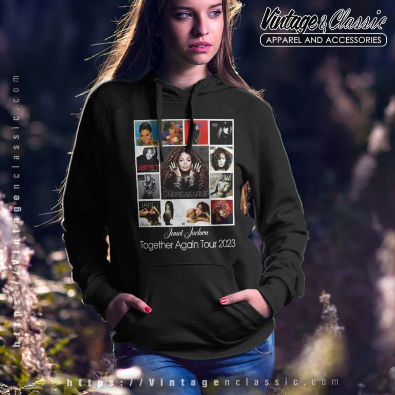 Janet Jackson Album Covers Hoodie Janet Jackson Album Covers Hoodie
