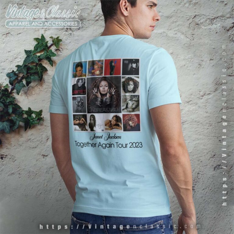 Janet Jackson Album Covers back Shirt Janet Jackson Album Covers back Shirt