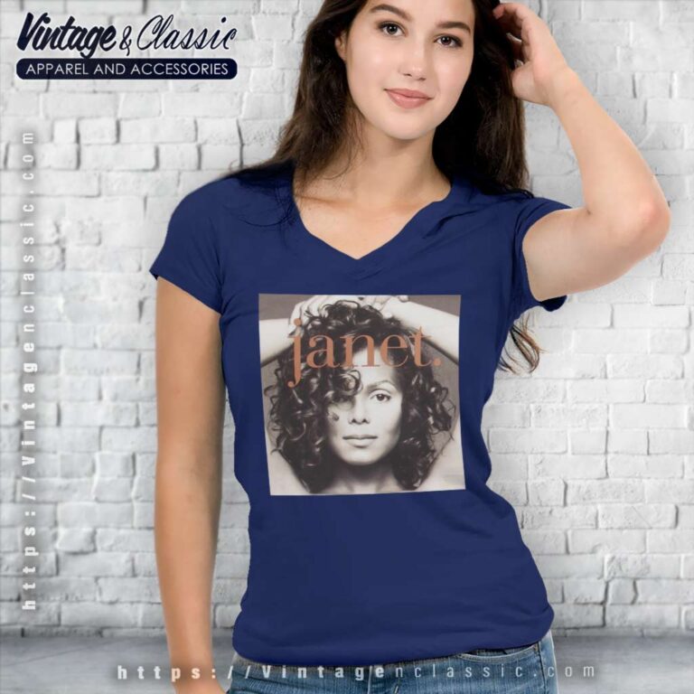 Janet Jackson Janet Cool Shirt V Neck TShirt Janet Jackson Janet Cool Shirt V Neck TShirt