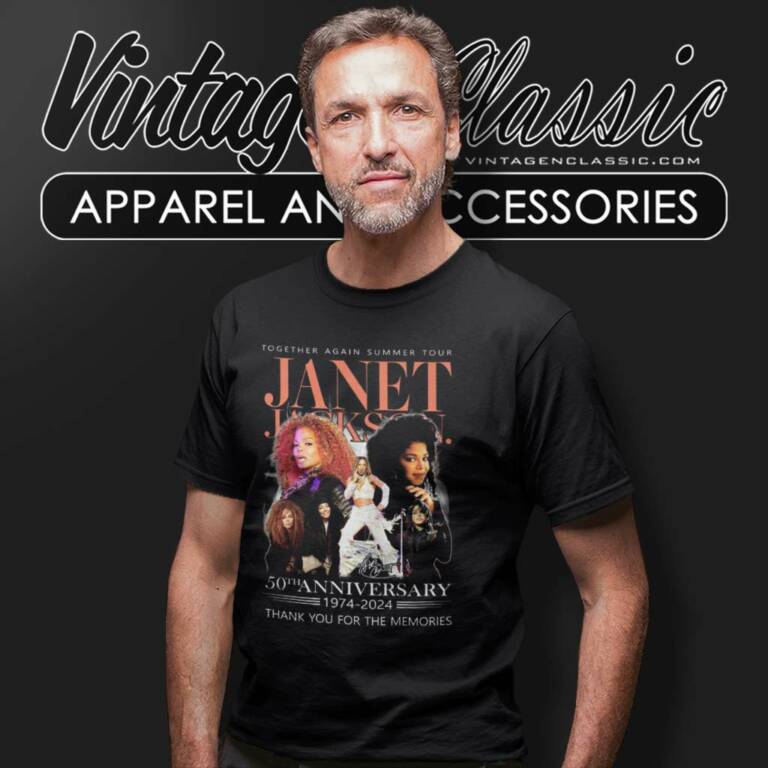 Janet Jackson Shirt Together Again Summer Tour 50th Anniversary T Shirt Janet Jackson Shirt Together Again Summer Tour 50th Anniversary T Shirt