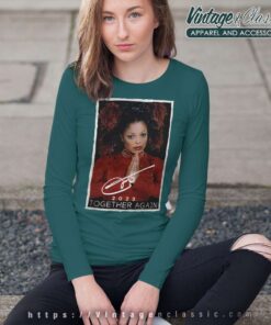 Janet Jackson Together Again Signature Shirt Long Sleeve Tee