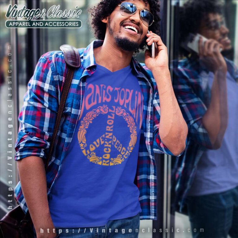 Janis Joplin Art Nouveau V Neck TShirt Janis Joplin Art Nouveau V Neck TShirt