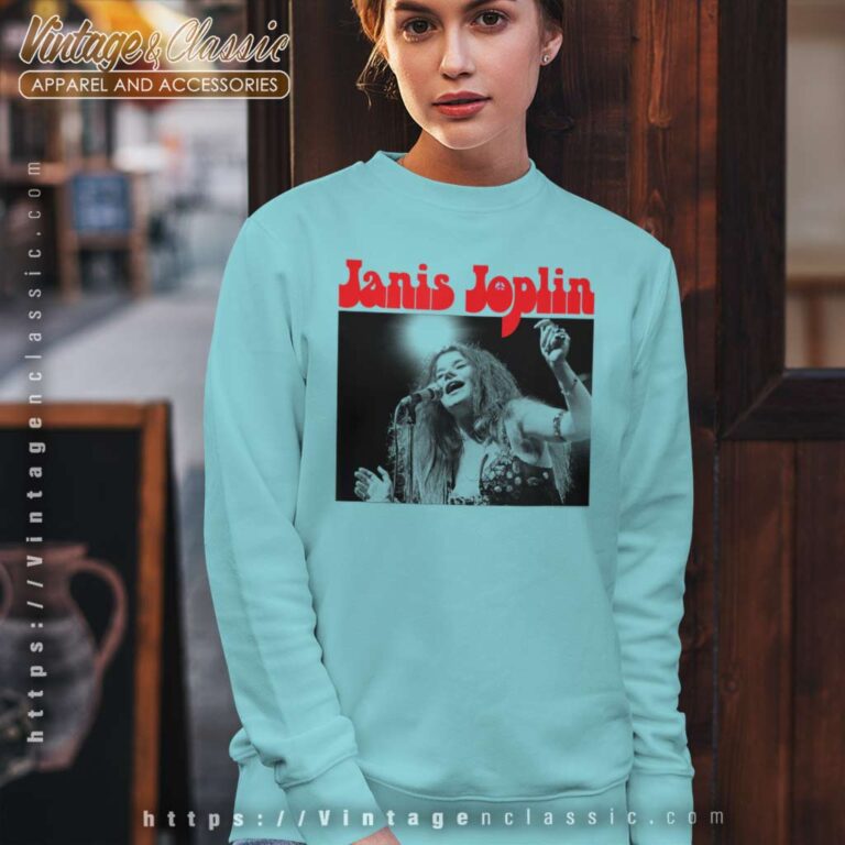Janis Joplin Peace Performing Sweatshirt Janis Joplin Peace Performing Sweatshirt