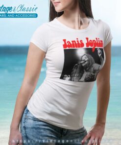 Janis Joplin Peace Performing Women TShirt