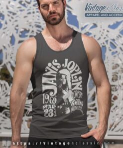 Janis Joplin San Bernardino 1969 Tank Top Racerback