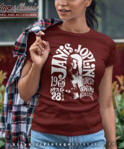Janis Joplin San Bernardino 1969 Women TShirt