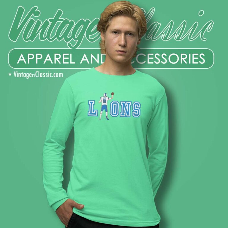 Jared Goff Detroit Lions Long Sleeve Tee Jared Goff Detroit Lions Long Sleeve Tee