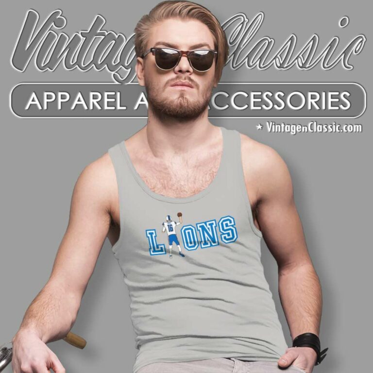 Jared Goff Detroit Lions Tank Top Racerback Jared Goff Detroit Lions Tank Top Racerback