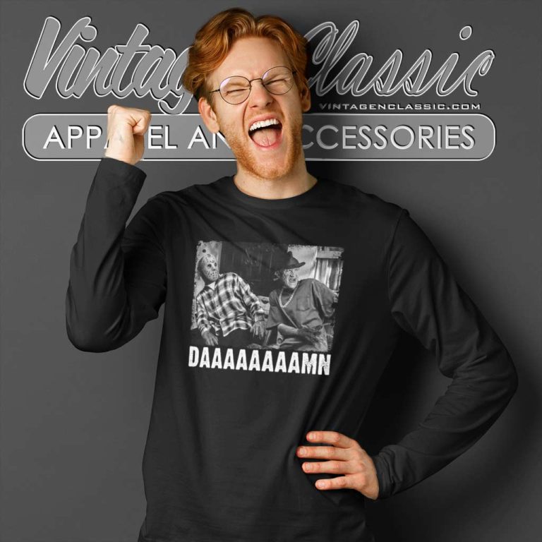 Jason And Freddy Friday The 13th Long Sleeve Tee Jason And Freddy Friday The 13th Long Sleeve Tee