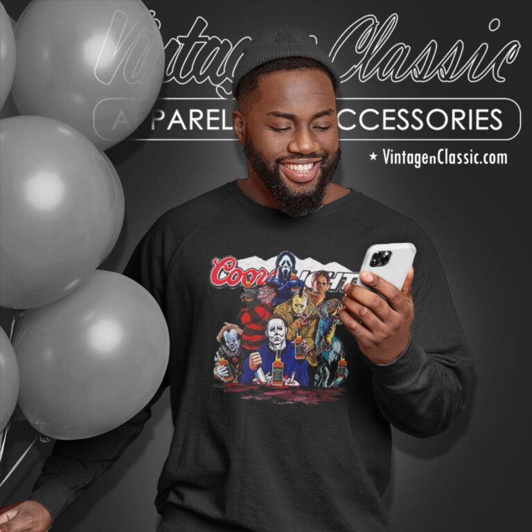 Jason And Friends Drinking Coors Light Beer Sweatshirt Jason And Friends Drinking Coors Light Beer Sweatshirt