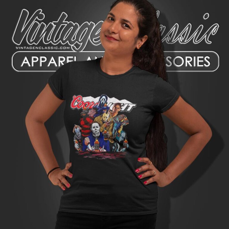 Jason And Friends Drinking Coors Light Beer Women T Shirt Jason And Friends Drinking Coors Light Beer Women T Shirt