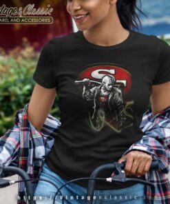 Jason Halloween 49ers Shirt San Francisco 49ers Halloween Women TShirt