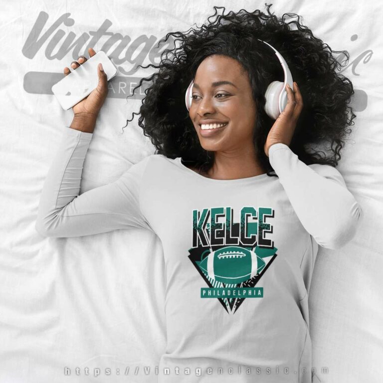 Jason Kelce Eagles Football Long Sleeve Tee Jason Kelce Eagles Football Long Sleeve Tee