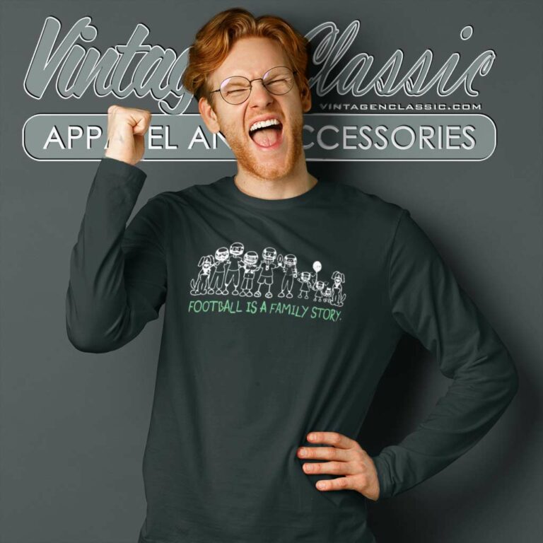 Jason Kelce Football Is A Family Story Nfl Eagles Long Sleeve Tee Jason Kelce Football Is A Family Story Nfl Eagles Long Sleeve Tee