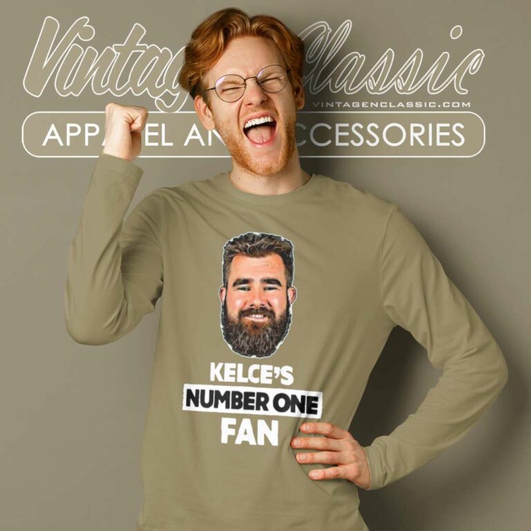 Jason Kelce Number One Fan Shirt Nfl Eagles Philadelphia Star Long Sleeve Tee Jason Kelce Number One Fan Shirt Nfl Eagles Philadelphia Star Long Sleeve Tee