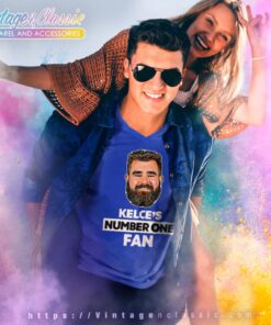 Jason Kelce Number One Fan Shirt Nfl Eagles Philadelphia Star V Neck TShirt