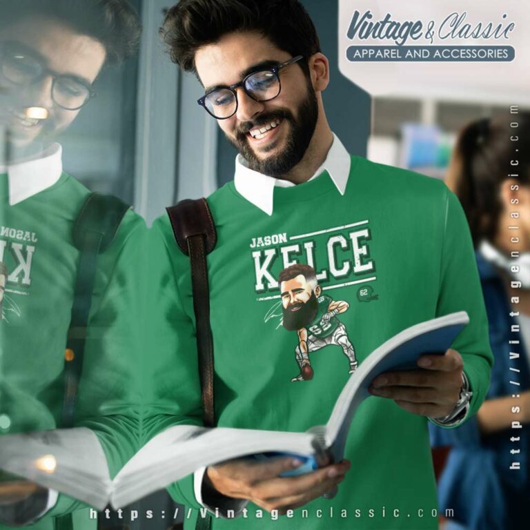 Jason Kelce Philadelphia Cartoon Sweatshirt Jason Kelce Philadelphia Cartoon Sweatshirt