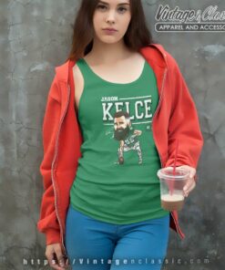 Jason Kelce Philadelphia Cartoon Tank Top Racerback