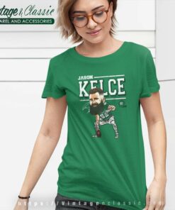 Jason Kelce Philadelphia Cartoon Women TShirt