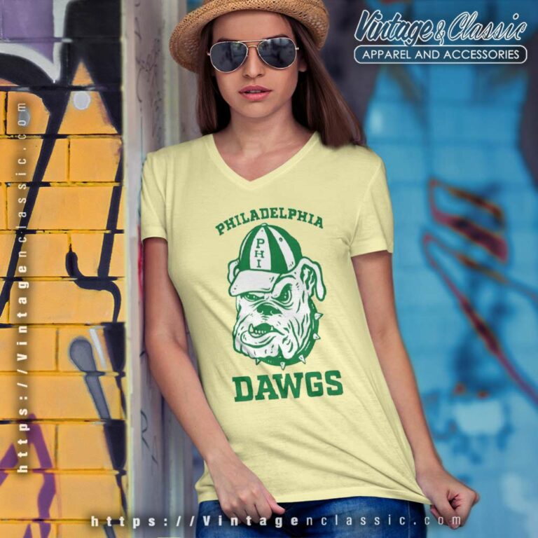 Jason Kelce Philadelphia The Dawgs V Neck TShirt Jason Kelce Philadelphia The Dawgs V Neck TShirt
