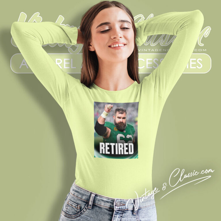 Jason Kelce Retired Long Sleeve Tee Jason Kelce Retired Long Sleeve Tee