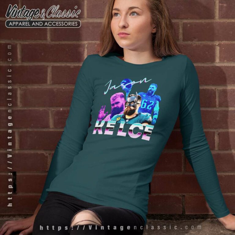 Jason Kelce Shirt Jason Philadelphia Color 80s Long Sleeve Tee Jason Kelce Shirt Jason Philadelphia Color 80s Long Sleeve Tee
