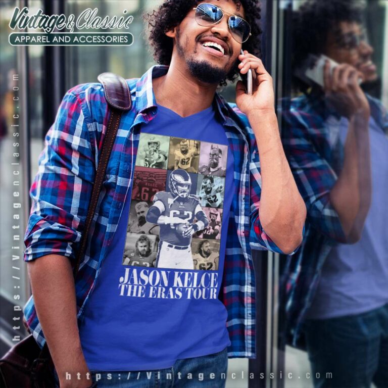 Jason Kelce The Eras Tour V Neck TShirt 1 Jason Kelce The Eras Tour V Neck TShirt 1