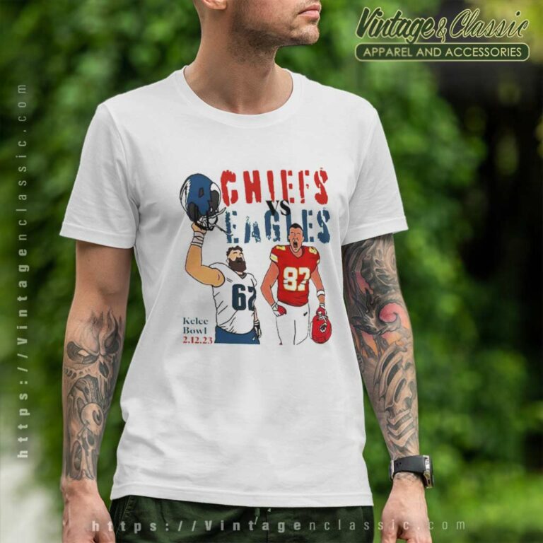 Jason Kelce Vs Travis Kelce Super Bowl 57 Philadelphia Vs Kansas City T Shirt Jason Kelce Vs Travis Kelce Super Bowl 57 Philadelphia Vs Kansas City T Shirt