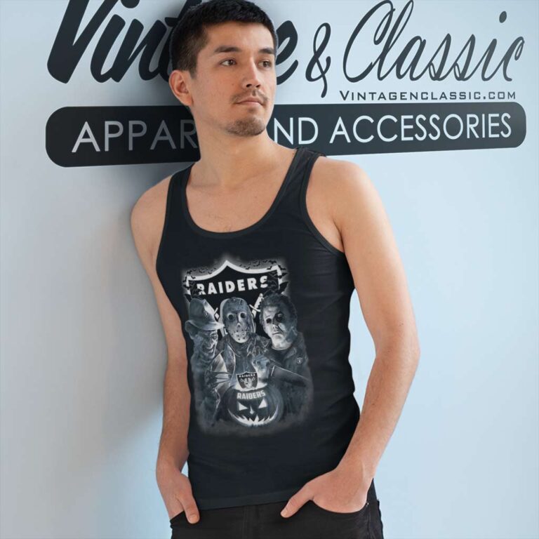 Jason Leatherface Freddy Raiders Tank Top Racerback Jason Leatherface Freddy Raiders Tank Top Racerback