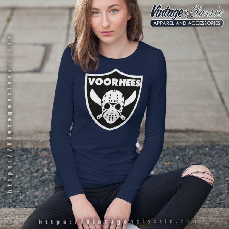 Jason Voorhees Halloween Las Vegas Raiders Long Sleeve Tee Jason Voorhees Halloween Las Vegas Raiders Long Sleeve Tee