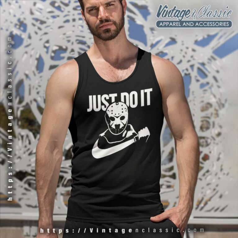Jason Voorhees Just Do It Halloween Tank Top Racerback Jason Voorhees Just Do It Halloween Tank Top Racerback
