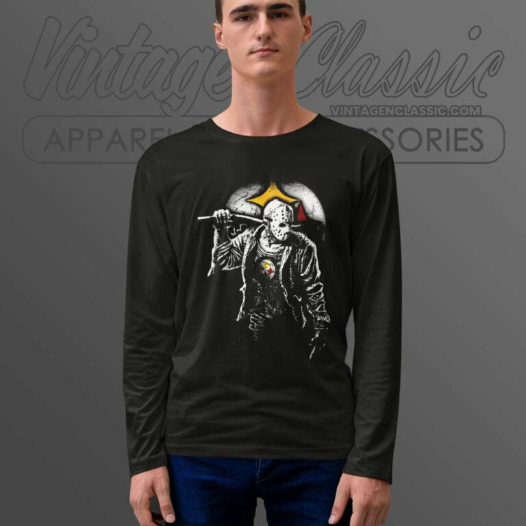 Jason Voorhees Pittsburgh Steeler Jason Voorhees Pittsburgh Steeler Long Sleeve Tee Jason Voorhees Pittsburgh Steeler Jason Voorhees Pittsburgh Steeler Long Sleeve Tee