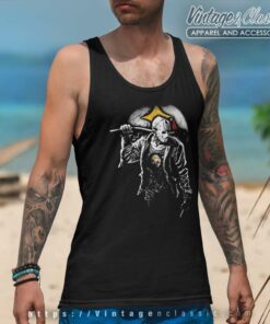 Jason Voorhees Pittsburgh Steeler Jason Voorhees Pittsburgh Steeler Tank Top Racerback