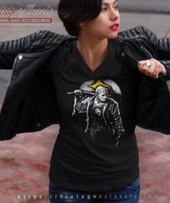 Jason Voorhees Pittsburgh Steeler Jason Voorhees Pittsburgh Steeler V Neck TShirt