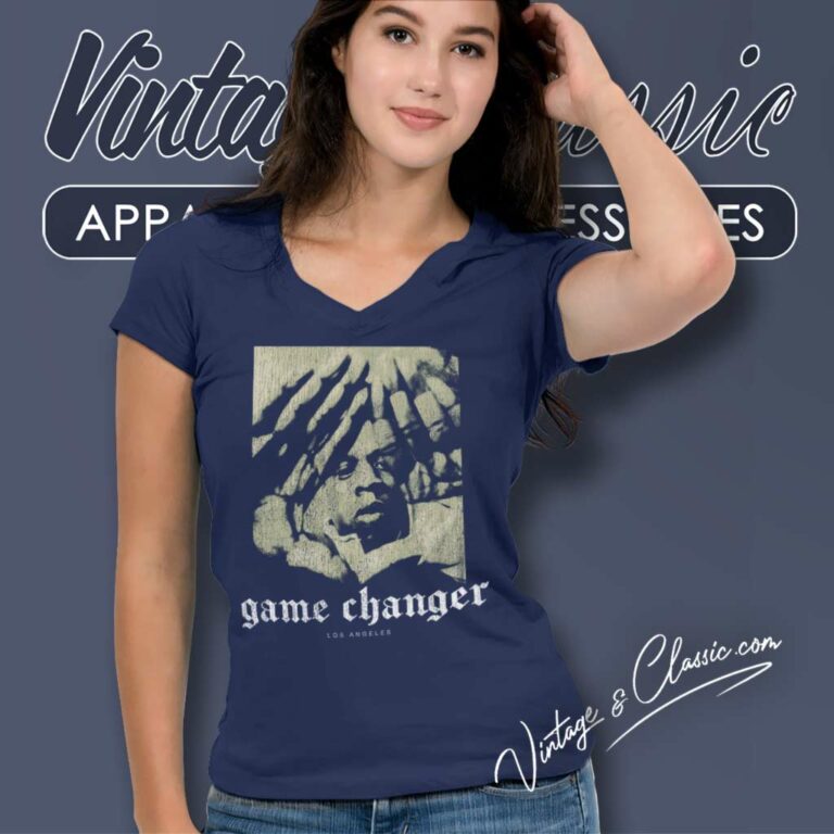 Jay Z Game Changer Los Angeles V Neck TShirt Jay Z Game Changer Los Angeles V Neck TShirt